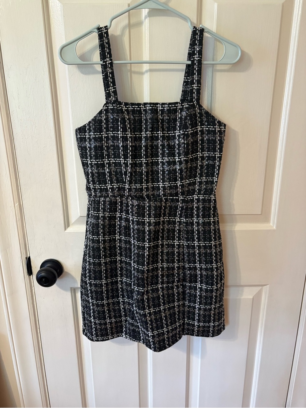 Francesca’s Brandy Tweed Mini Dress